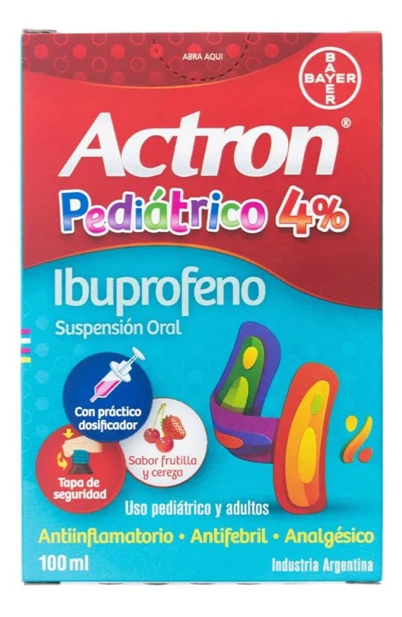 Actron Pediátrico 4%, Suspensión Oral por 100 ml 