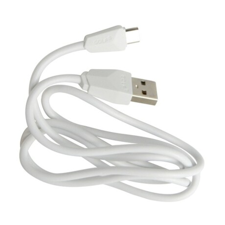 kit de Cargador Doble USB para Pared y Cable Iphone de 1Mt Golf GF-U2SET Blanco