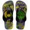 Sandalias Infantiles Havaianas Kids Max Heroes Gris Acero - Negro