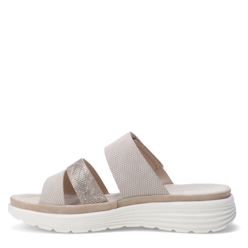 Sandalias de Mujer Lady Confort s DINAN con dos tiras Beige
