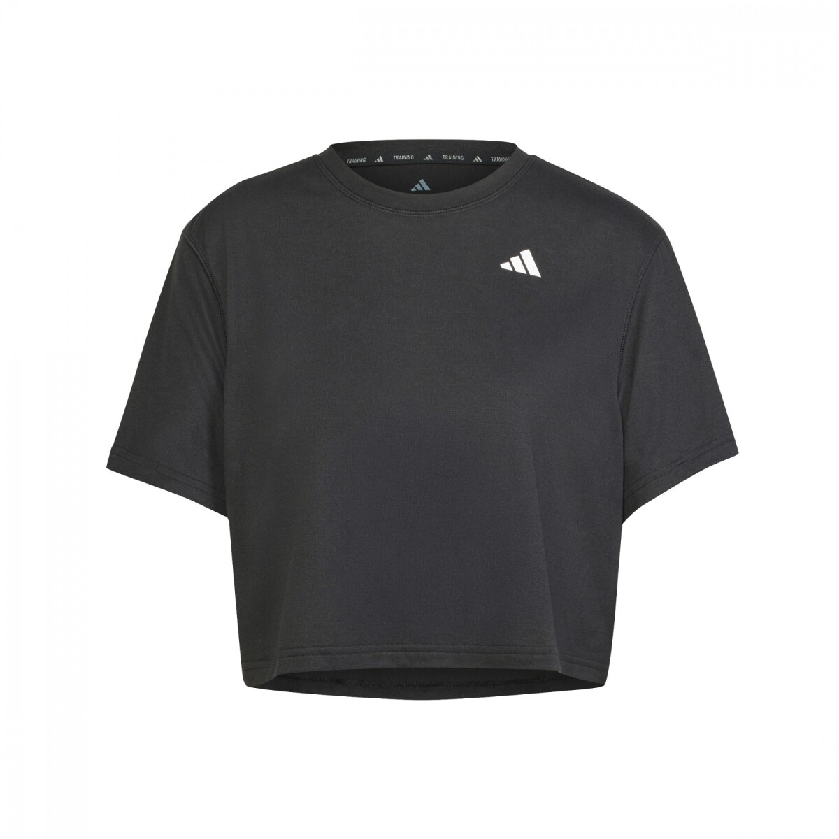 Remera Train Essentials Boxy Workout de Mujer - Negro 