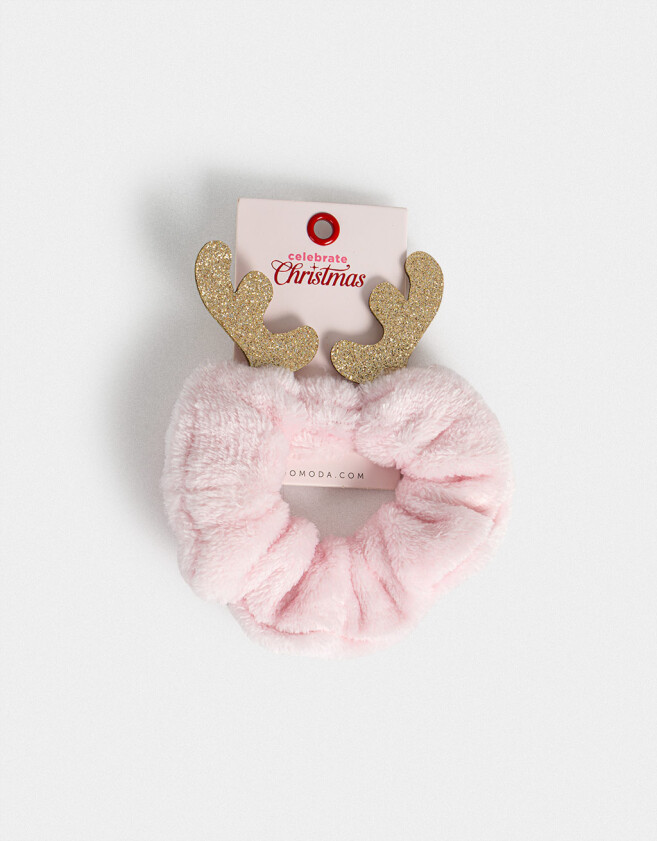 Skunzies Navidad Scrunchie Reno Navideño - Combinacion Bicolor