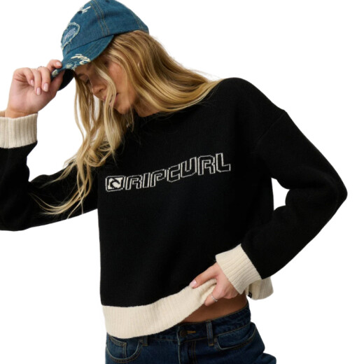 Buzo Rip Curl Archive: Script Knit - Negro Buzo Rip Curl Archive: Script Knit - Negro