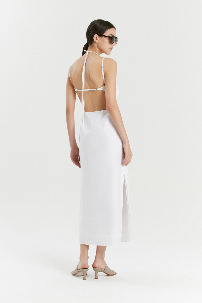 VESTIDO BACAN Blanco