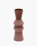 Jarrón Peratallada de cerámica marrón 42 cm