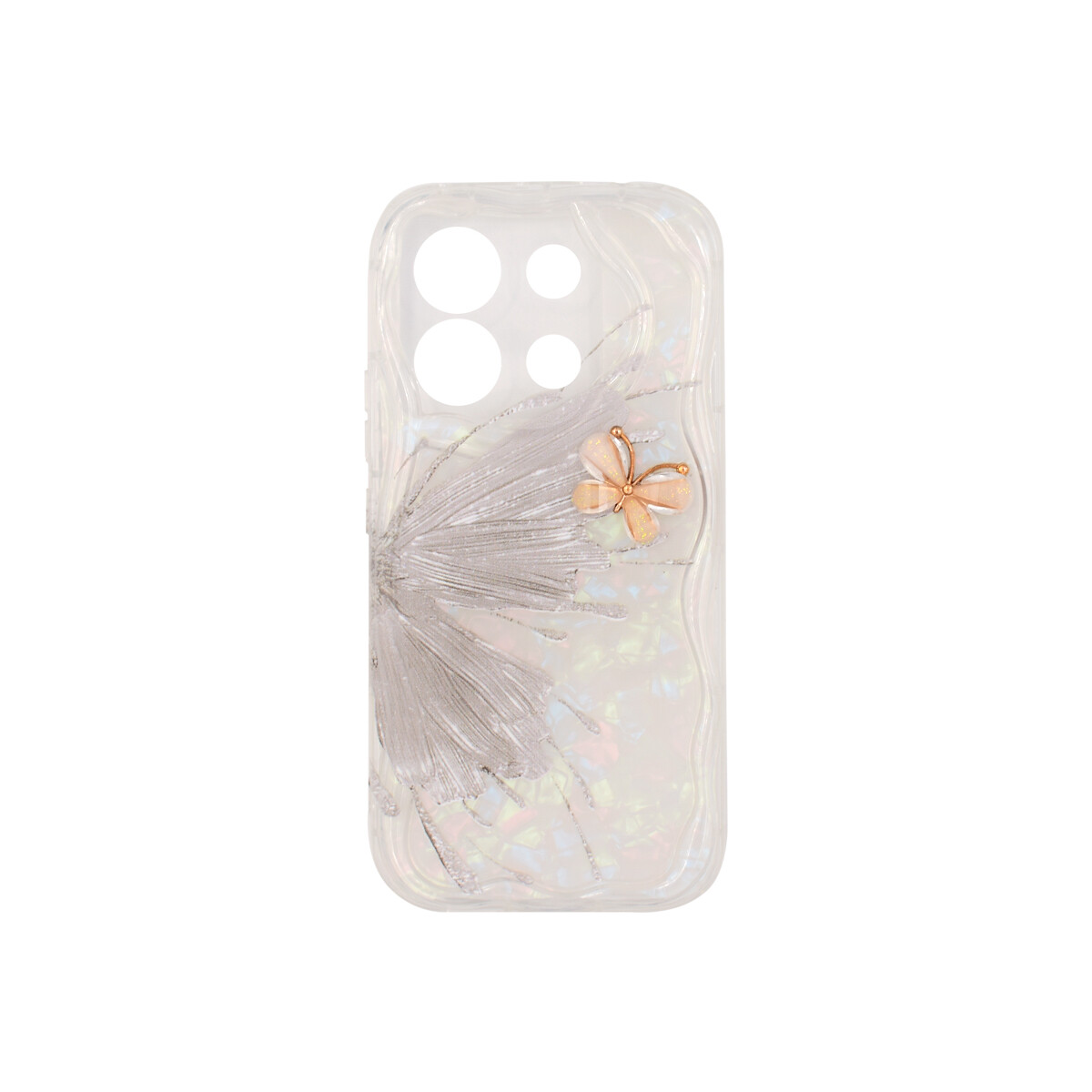 Protector para Xiaomi Redmi Note 13Pro 5G mariposa gris 