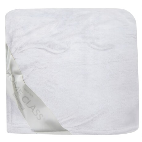 Frazada Home Class de Flannel 1 Plaza Blanco