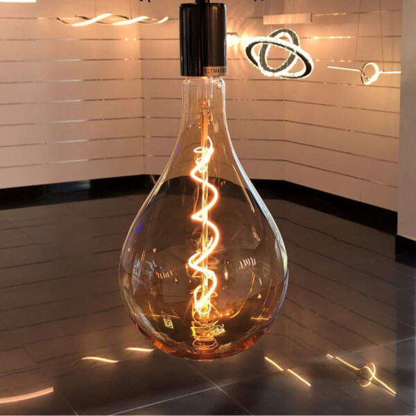 Lampara Bombilla Ambar Vintage Led 30 Cm Multifilamento E27 Lampara Bombilla Ambar Vintage Led 30 Cm Multifilamento E27