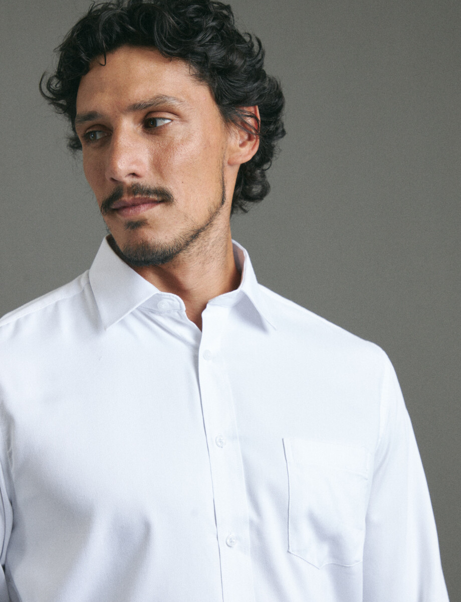 012581 CAMISA HARRINGTON LABEL Blanco