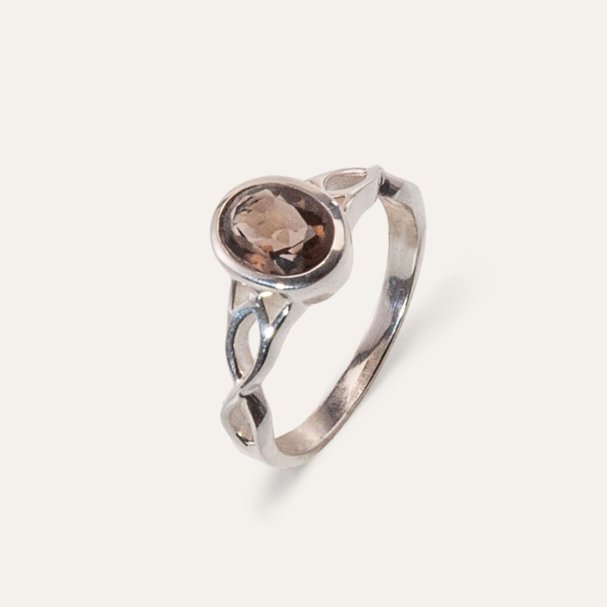 Anillo Valerie Cuarzo Ahumado - Plata 925 