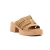 Country Sandalia Mujer Tres Tiras Anchas Nude