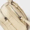 Cartera al hombro Lagoon en efecto cuero liso Natural