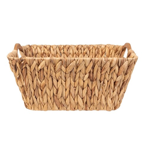 CESTA BEIGE C/MANIJA 40X30X20CM GDE Unica