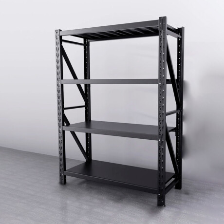 Estanteria Metalica Reforzada Sin Tornillos Negro 200X150X60cm Estanteria Metalica Reforzada Negro 200X150X60cm