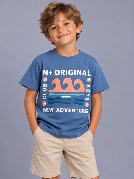 T-SHIRT N.SAILS 1502 M.C NIÑO me AZUL