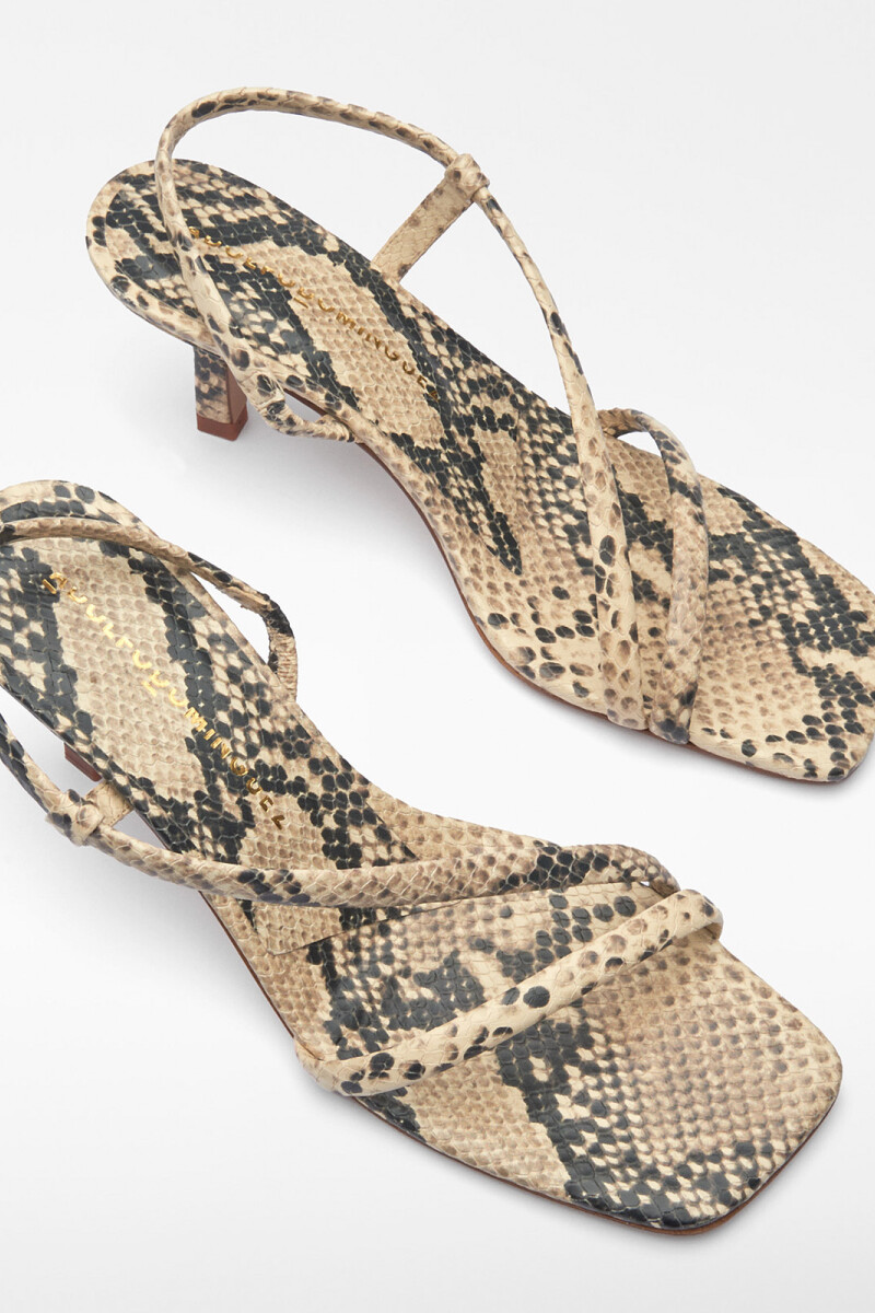 SANDALIA TACÓN Beige