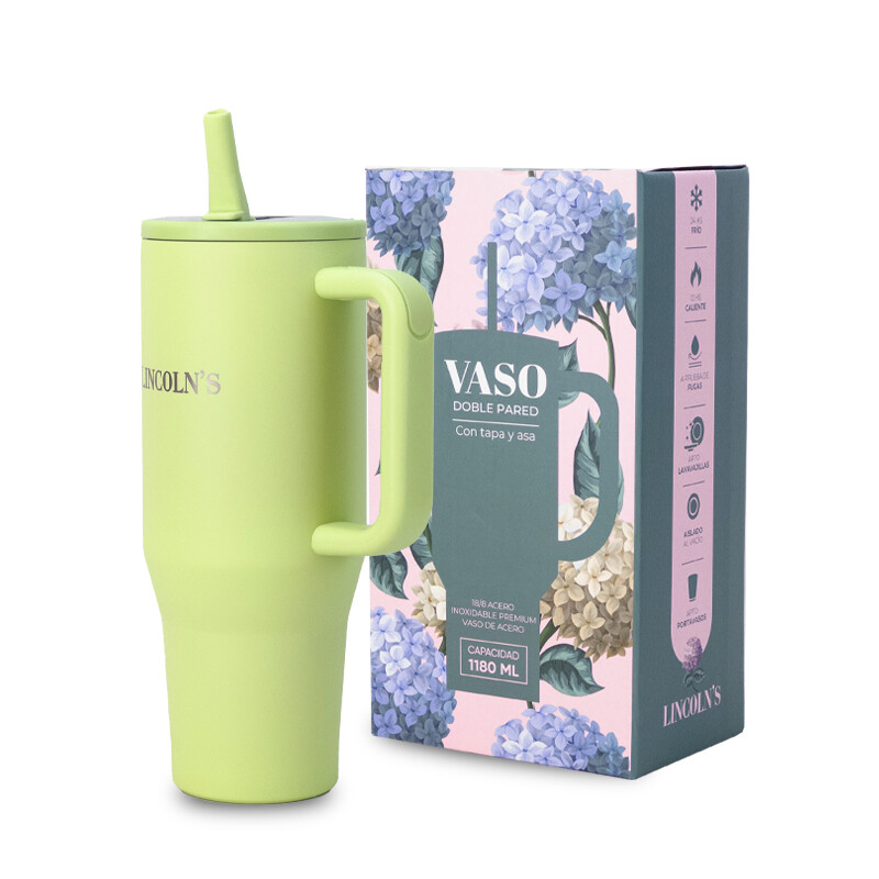 VASO TERMICO DRINKS MANZANA VERDE