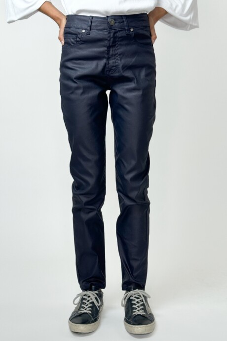 PANTALON ENGOMADO LUNA Azul