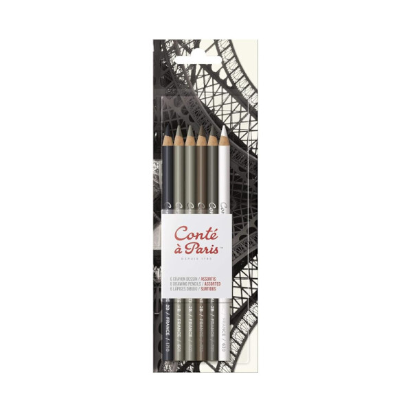 Set lápices de dibujo x 6 - The Conté Única