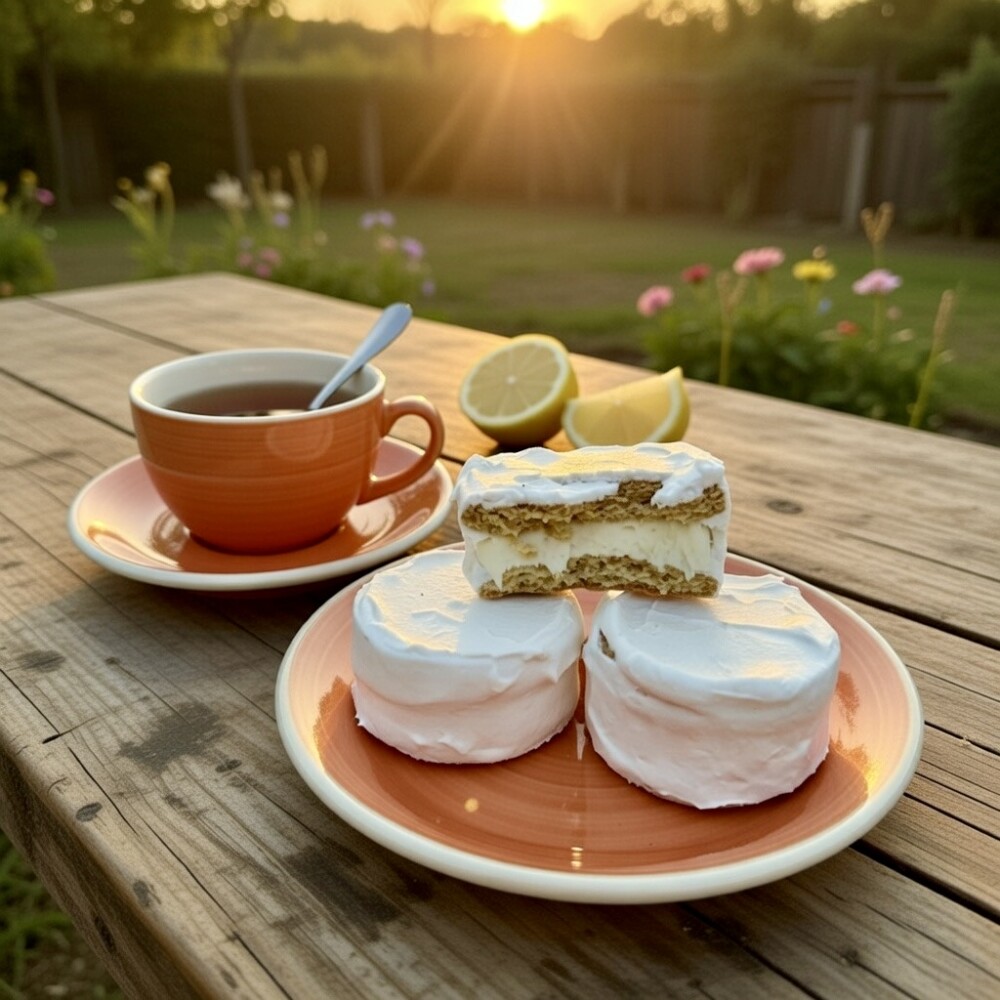 Alfajor de Nieve Relleno de Limón Alfajor de Nieve Relleno de Limón