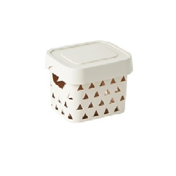 Organizador con tapa S beige
