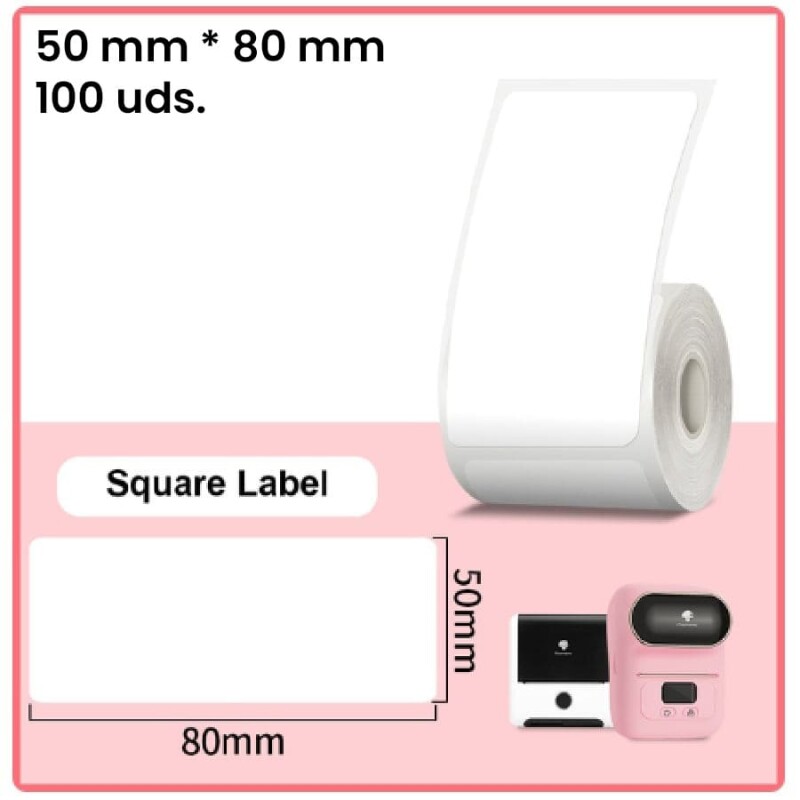 Etiqueta 50mm*80mm blanca impresora M110 100 uds. Etiqueta 50mm*80mm blanca impresora M110 100 uds.