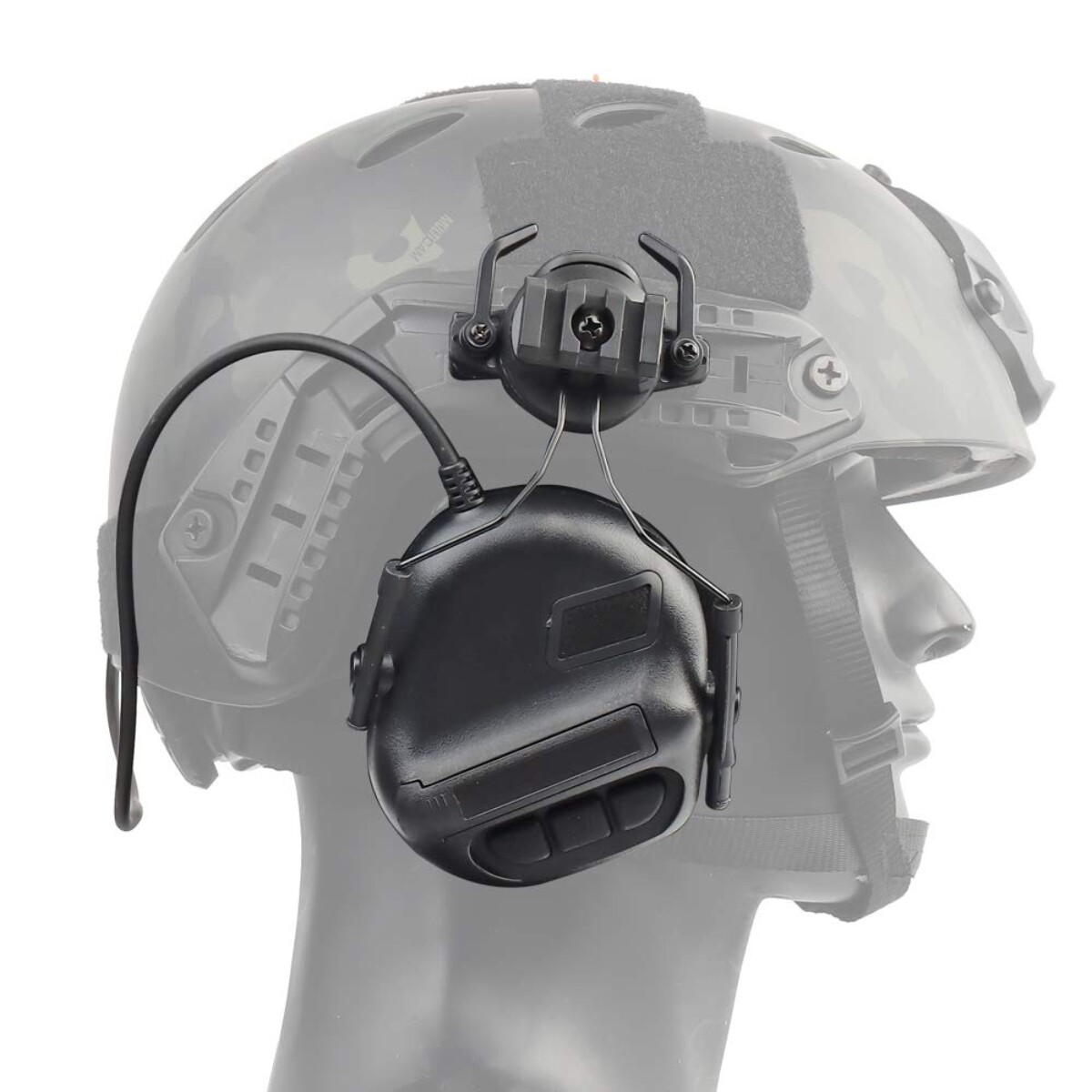 Sordinas Earmor M32H para casco táctico - Negro 