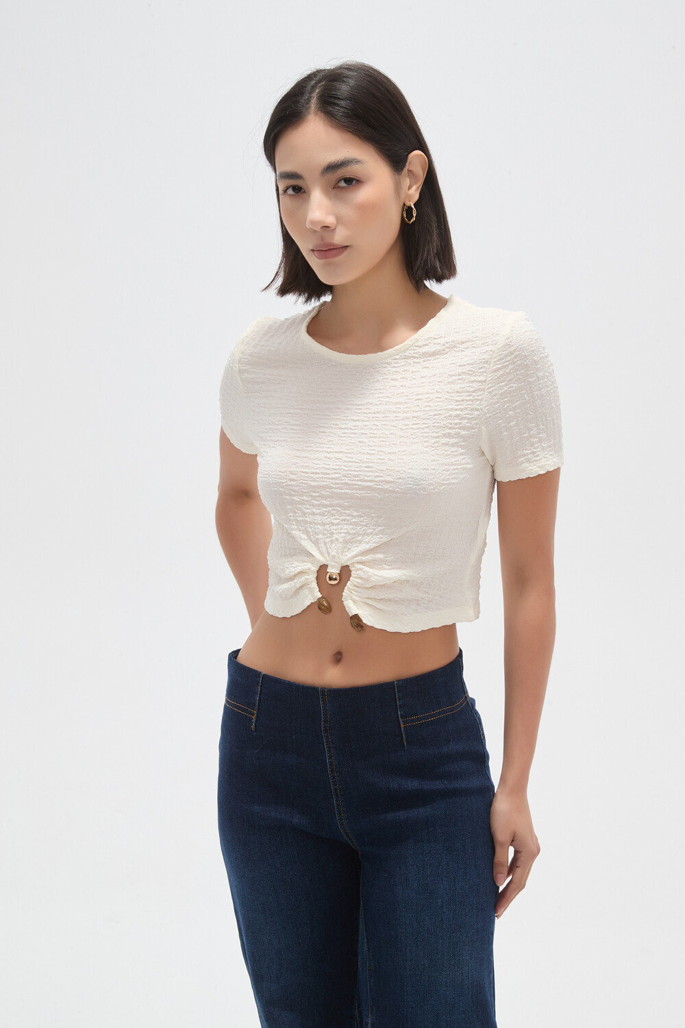 Tops Frilo Marfil / Off White