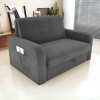 Sofá cama Daiane 2 cuerpos Tela Gris Sofá cama Daiane 2 cuerpos Tela Gris