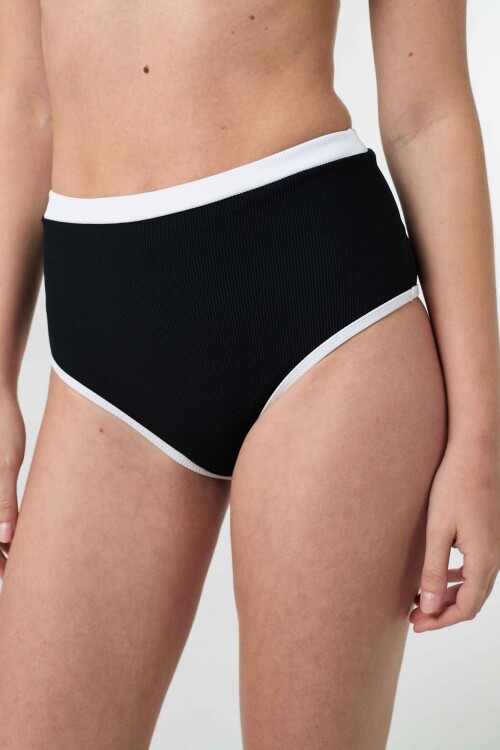 Bikini Cala Rossa Negro Rib