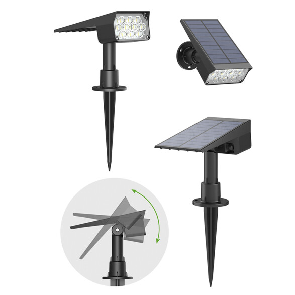 Proyector solar LED IP54 200Lm luz fría o cálida IX3074