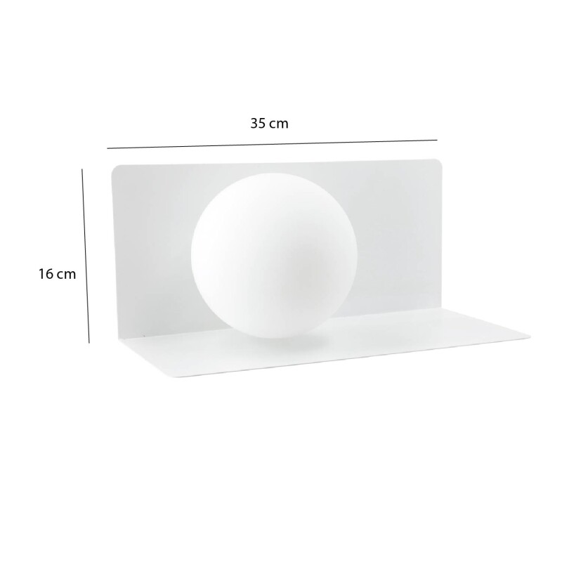 LUMINARIA DE PARED TODD Luminaria de Pared Todd Blanca