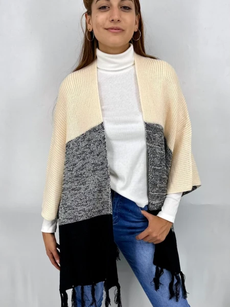 PONCHO SLOWLY 2416 NEGRO