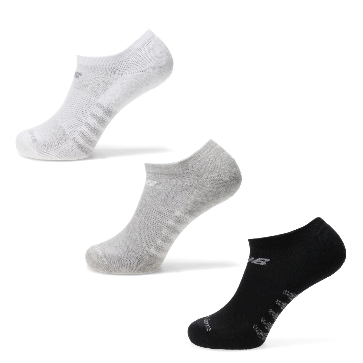 Medias de Hombre New Balance x3 Show - Blanco - Gris - Negro 