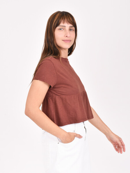 REMERA OLIVO MARRON OSCURO