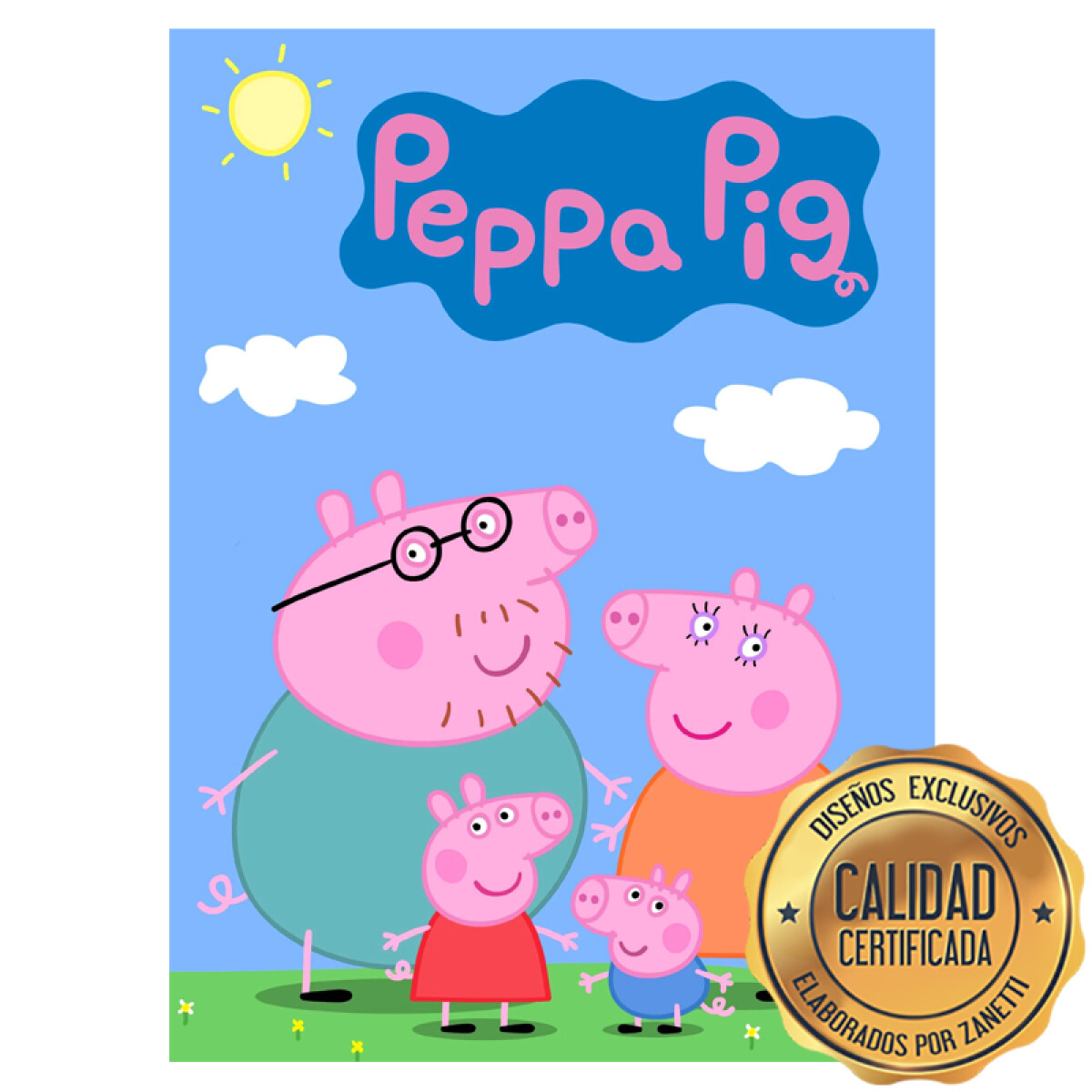 Lámina Peppa Pig - Familia Rect. 