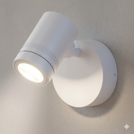 APLIQUE SPOT DIRIGIBLE 8W APTO INTEMPERIE BLANCO