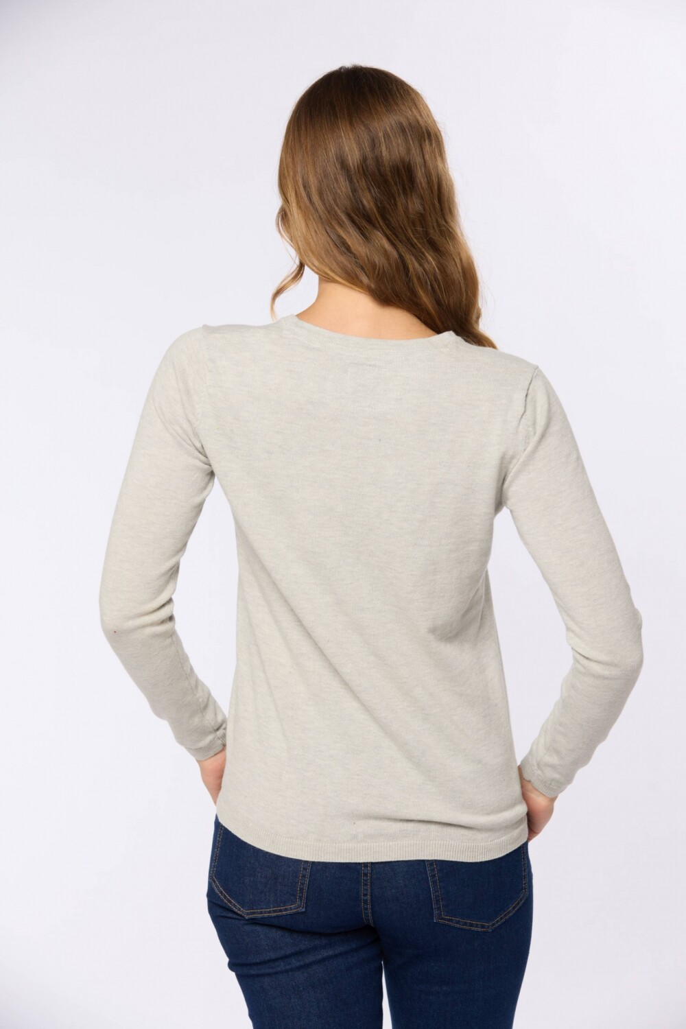 BUZO TEJIDO CLÁSICO Gris