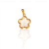 Dije Flor-Oro bajo-Piedra Nacár-CP8568 conpiedra