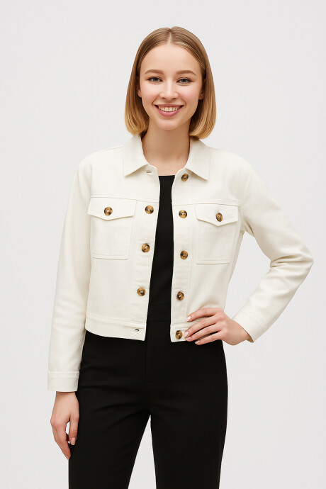Campera Birom Marfil / Off White