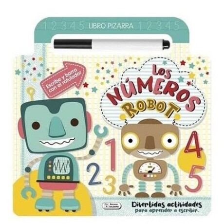 LOS NUMEROS - ROBOT LIBRO PIZARRA LOS NUMEROS - ROBOT LIBRO PIZARRA