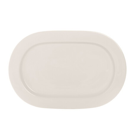 PLATO OVAL PORCELANA BLANCO 32CM