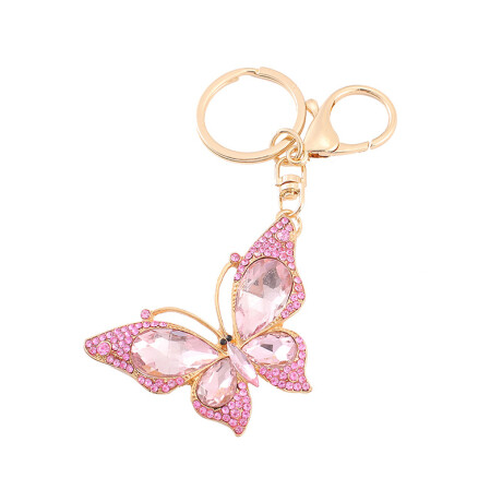 Llavero DE Mariposa Rosa
