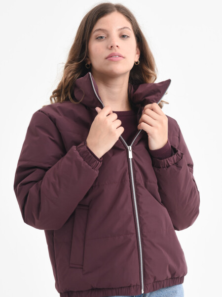 Campera capitoneada Ciruela