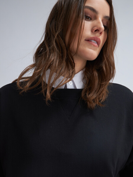 Sudadera deportiva oversize Negro