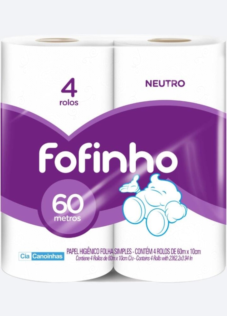 Papel Higienico Fofinho 4x60mts 