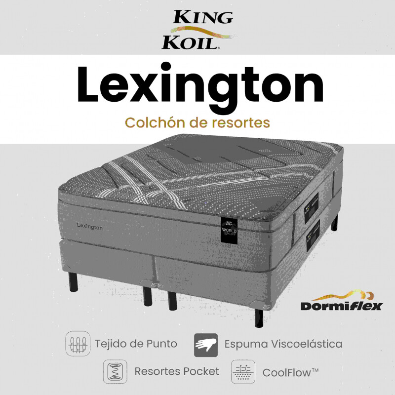 Colchón Lexington con Sommier Queen 160x200