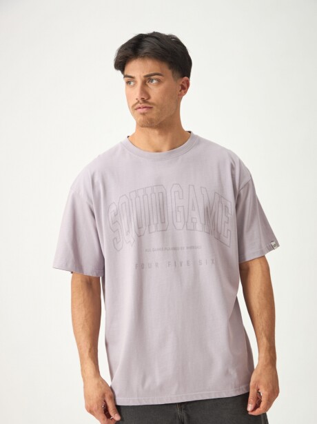 REMERA SQUID GAME LILA