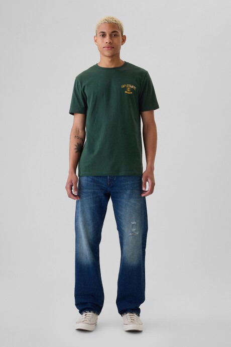 Remera Gráfico Hombre Essex Green 702