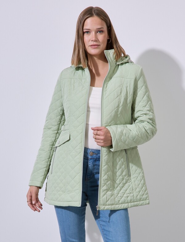 Campera Capitoneada VERDE AGUA